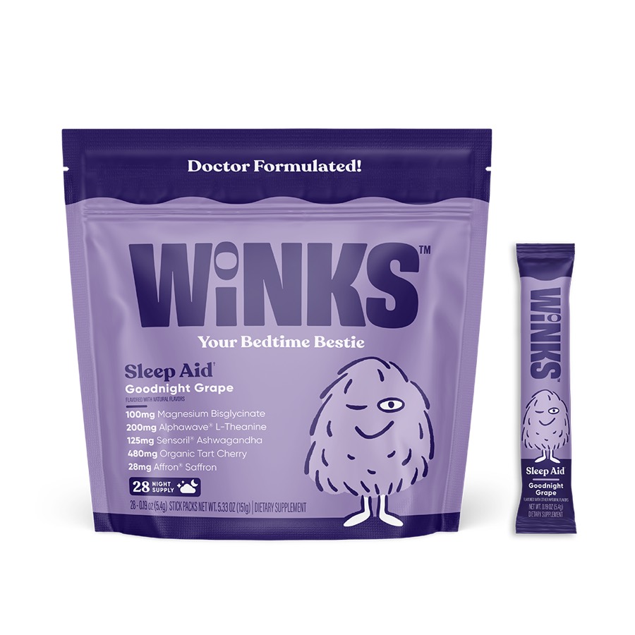 Winks Goodnight Grape Sleep Drink Mix